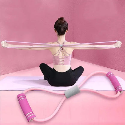 Resistance Bands with Foam - Yoga & Fitness Training for Women