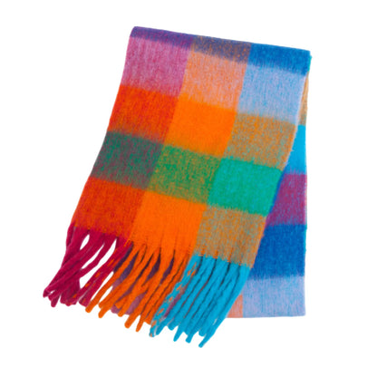 Regenbogen-Pashmina-Winterschal