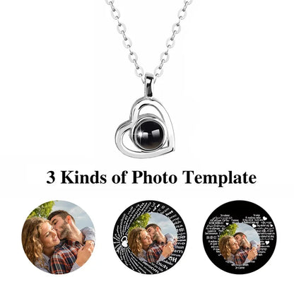 Photo projection necklace