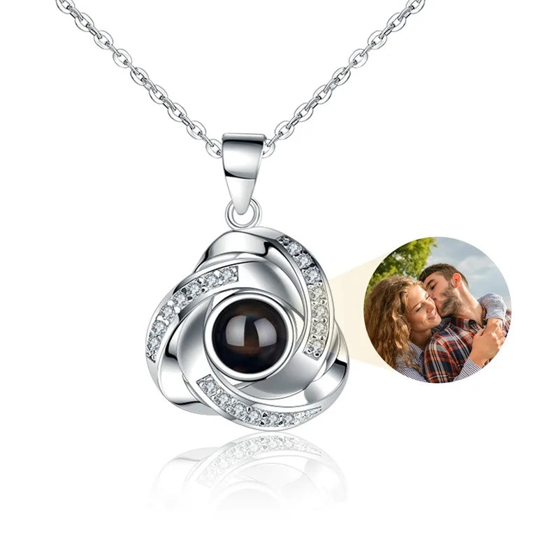 Photo projection necklace