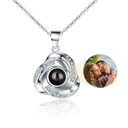 Photo projection necklace