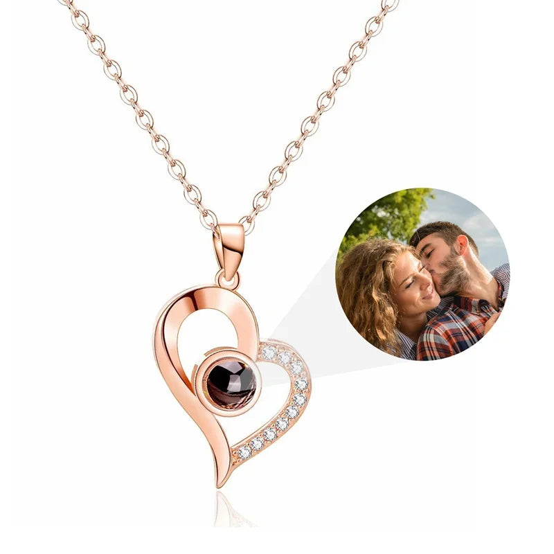 Photo projection necklace