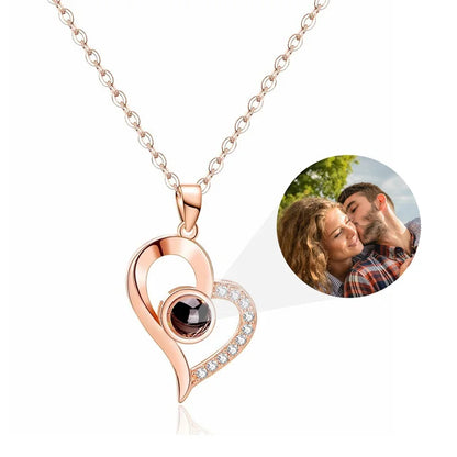 Photo projection necklace