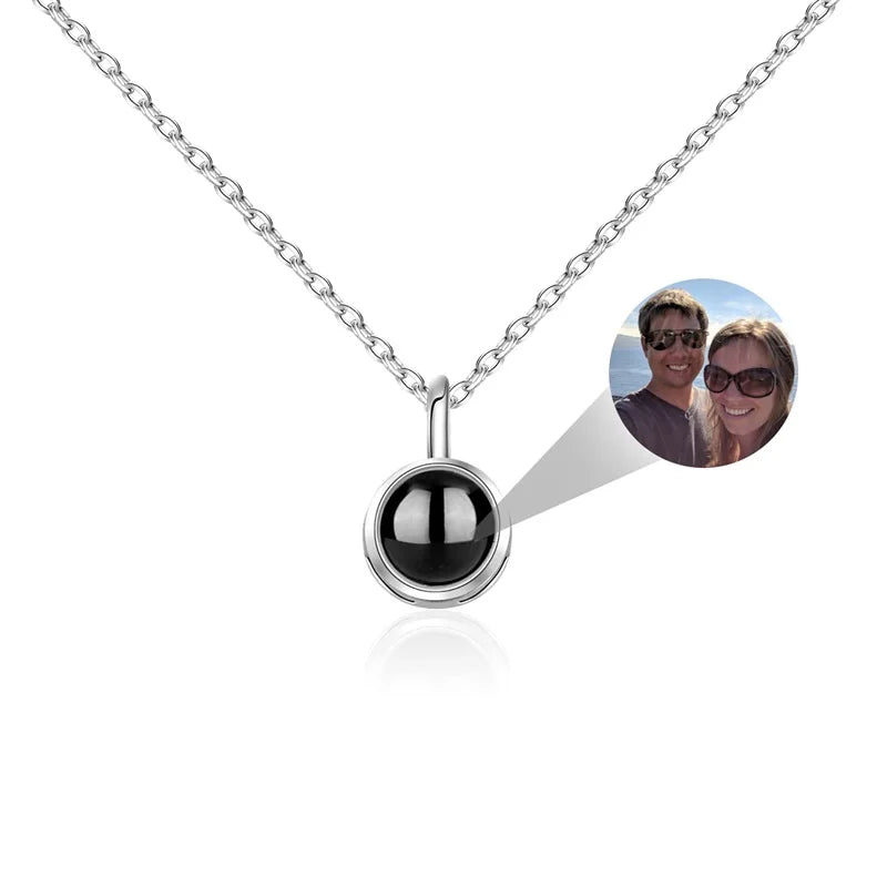 Photo projection necklace