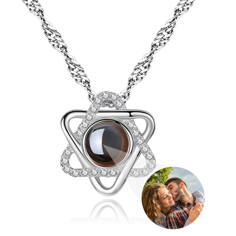 Photo projection necklace