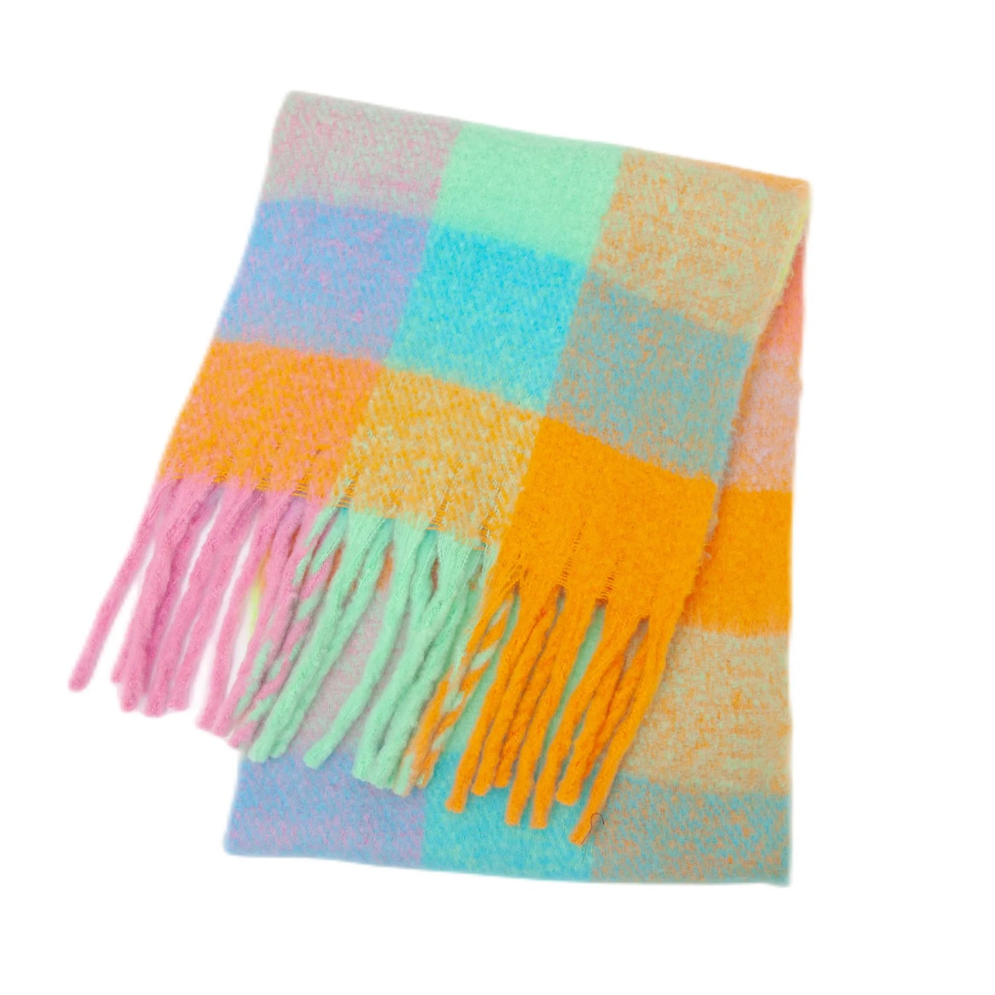 Regenbogen-Pashmina-Winterschal