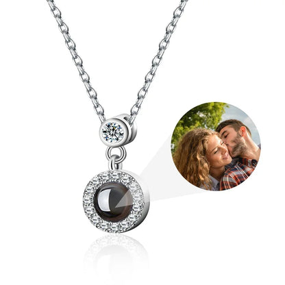 Photo projection necklace