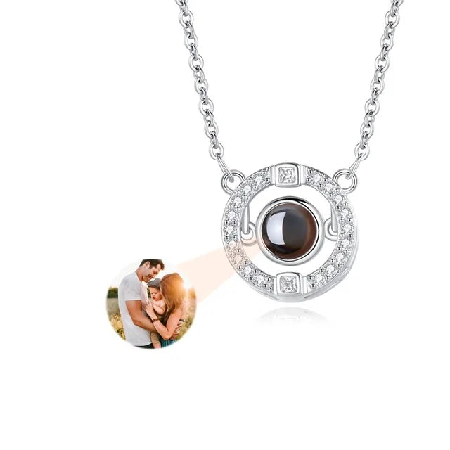 Photo projection necklace