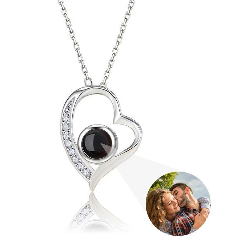 Photo projection necklace